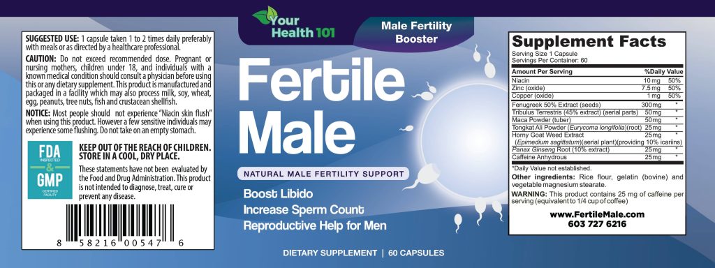 Fertile Male Product Label