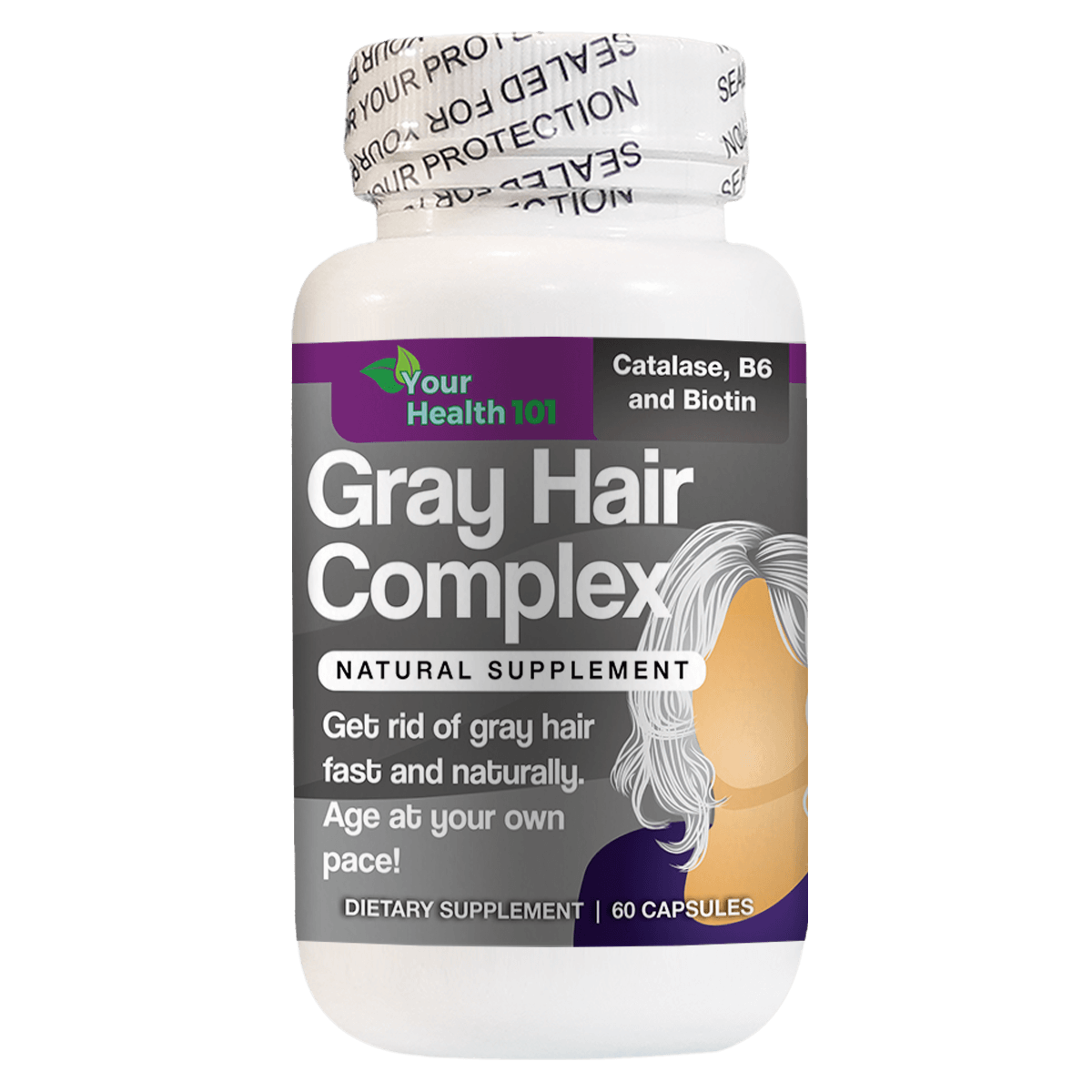 Gray Hair Complex 60ct - YourHealth101 Gray Hair Complex 60ct - YourHealth101